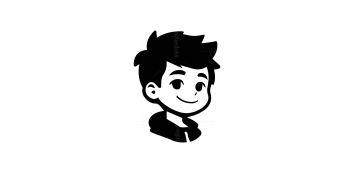 Logo de un buen chico sonriendo